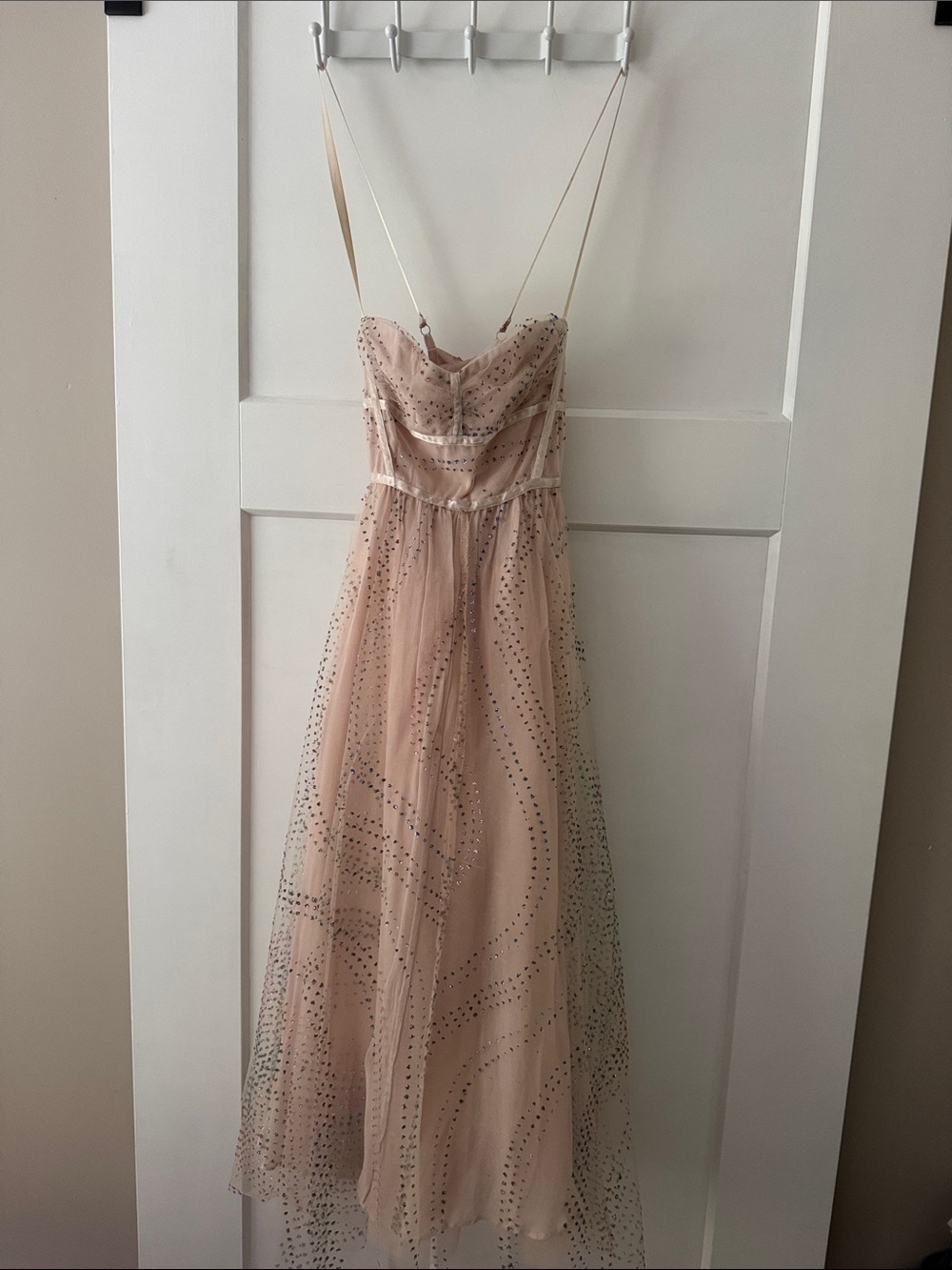 Kimchi Blue from Urban Outfitters Blush Tulle Gown with Sparkle